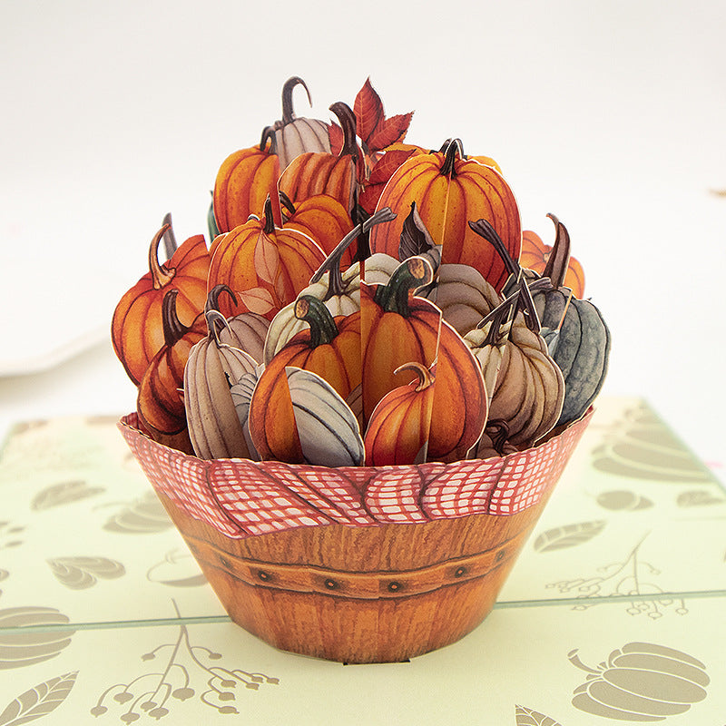 Festive Fall Pumpkin Pop-Up Card