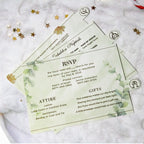Cute Couple Fall Wedding Invitations | Interactive Pull-Out Sliding Card