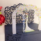 Romantic 3D Pop Up Wedding Arch Invitations with Custom Printed Inserts