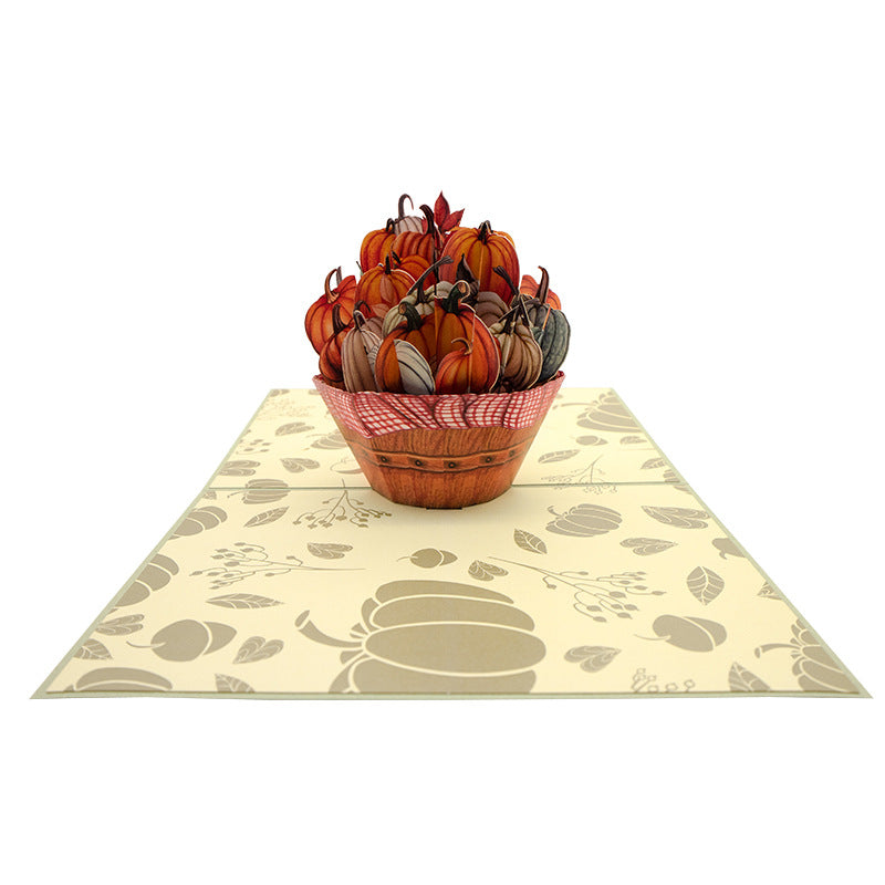 Festive Fall Pumpkin Pop-Up Card
