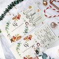 Cute Couple Fall Wedding Invitations | Interactive Pull-Out Sliding Card