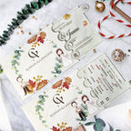 Cute Couple Fall Wedding Invitations | Interactive Pull-Out Sliding Card